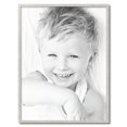 thumbnail image 2 of ArtToFrames 25" x 33" Bright Silver Picture Frame, 25x33 inch Silver Wood Poster Frame (WOM-4752), 2 of 7