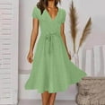 ZONGYISM Saved For Later Items Short Sleeve Dress Plus Size Sun Dresses for Curvy Women Spring