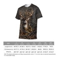 thumbnail image 6 of LAOLIUSN Men's Deer Graphic T Shirt Buck Wildlife Hunting Tee Forest Antler All Over Print Crew Neck Short Sleeve Shirt S-4XL, 6 of 7