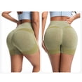 thumbnail image 6 of AKOEE Workout Gym Shorts Women High Waisted Seamless Sports Running Butt Lifting Biker Yoga Shorts (2XL, Yellow), 6 of 6