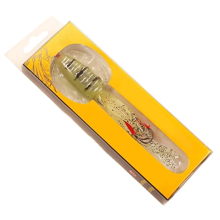 Luminous Squid Trap Soft Rigged Fishing 15cm Trolling for Grouper Mackerel and Saltwater Game Fish