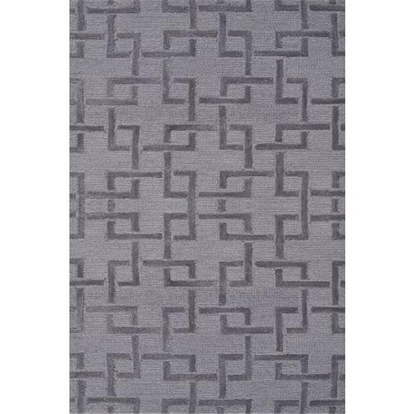 The Rug Market 71205B 2.8 x 4.8 in. Zone Chatoyante Tapis - Gris