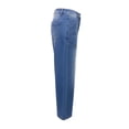 thumbnail image 6 of Gealkoca High Waist Wide Leg Jeans for Women Vintage Wash Casual Loose Denim Pants Loose Stretchy Long Trousers Straight Leg Denim Pants with Pockets, 6 of 9