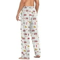 thumbnail image 6 of Men's Sleep Pants Lightweight Pjs Sleepwear Comfortable Lounge Pants Bottom Pants with Pocket Red Fiery Awesome Patterns, 6 of 7
