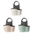 thumbnail image 3 of Sink Drainer under $5! Xqxayjr Double Layer Sink Organizer Basket, Hanging Sponge Holder for Kitchen Sink, TPR Draining Rack for Dish Soap, Brushes, Cleaning Supplies, 21x8.5x5cm, 3 of 9