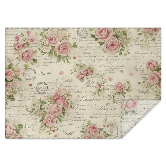 Pioneer Flower Rectangle Tablecloth 60"x84",Waterproof Polyester Rectangle Table Cloth, Wipeable Spillproof Polyester Tablecloth for Dining, Camping, Indoor and Outdoor