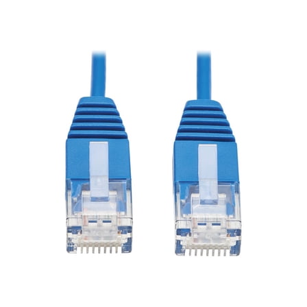 Tripp Lite Cat6a 10G Certified Molded Ultra-Slim UTP Ethernet Cable [RJ45 M/M], Blue, 6 in. (n261-ur6n-bl)