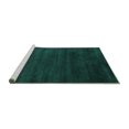 thumbnail image 2 of Ahgly Company Machine Washable Indoor Square Abstract Turquoise Blue Contemporary Area Rugs, 7' Square, 2 of 4