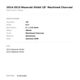 thumbnail image 2 of 2014-2015 Maserati Ghibli 18" Machined Charcoal OEM Factory Wheel Rim 670010981, 2 of 2