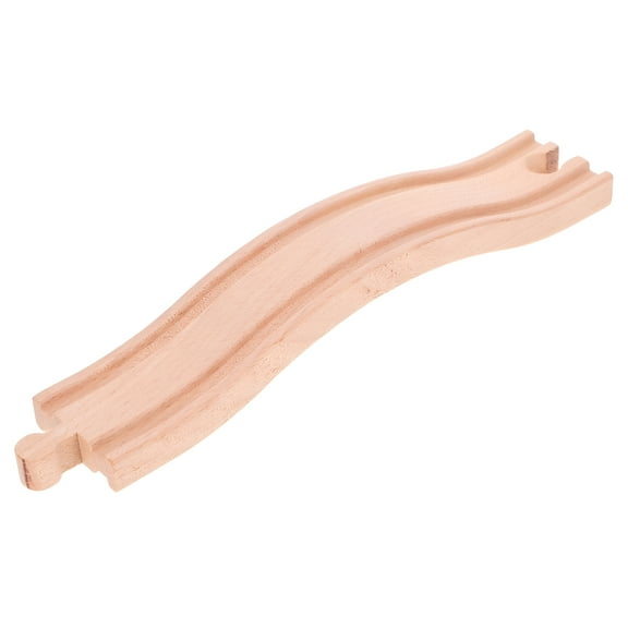 BESTSKY Wood Train Track DIY Wooden Railway Track Train Track Expansion Toy Wooden Railway Track Plaything