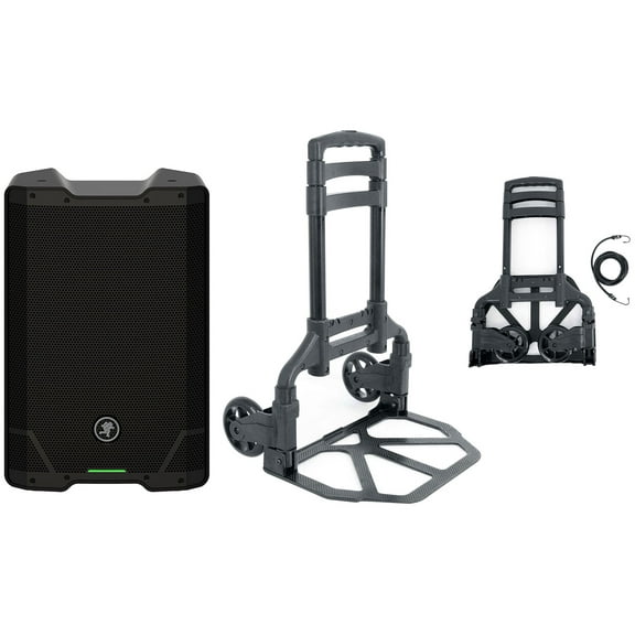 Mackie SRT210 10” 1600 Watt Powered Active DJ PA Speaker w/Bluetooth Hand Truck