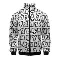 thumbnail image 3 of Chaqueta con estampado 3D de graffiti de colores a la moda para hombre, abrigo de manga larga con patrón de hip hop, chaqueta holgada de calle de otoño, chaquetas con cremallera para niños, 3 of 5