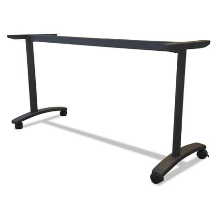 - Alera Valencia Series Training Table T-Leg Base, 58w x 19-3/4d, Black