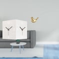 thumbnail image 2 of Reloj De Pared Cuadrado Moderno Con Figura De Pájaro Dorado, Silencioso, Decorativo, Para Restaurante, Tienda, Hotel, Oficina, Sala De Estar, Regalo De Inauguración De La Casa., 2 of 8