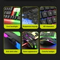 thumbnail image 2 of Led Rainbow Color Backlight Adjustable Gaming Game USB Wired Keyboard Mouse Set - Wired USB Lighting Gaming Computer Touch Keyboard and Mouse Set Black, 2 of 6