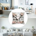 thumbnail image 5 of Throw Pillow Cover Pink Abstract Bicycle Roses Antique Back Basket Beautiful Bike  Pillowcase Home Decorative Square Pillow Case Cushion Cover, 5 of 7