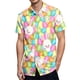 thumbnail image 4 of Camisas hawaianas con estampado 3D de conejo de dibujos animados para hombre y mujer, camisa playera con botones y diseño de huevo de colores para el día de Pascua, 4 of 4
