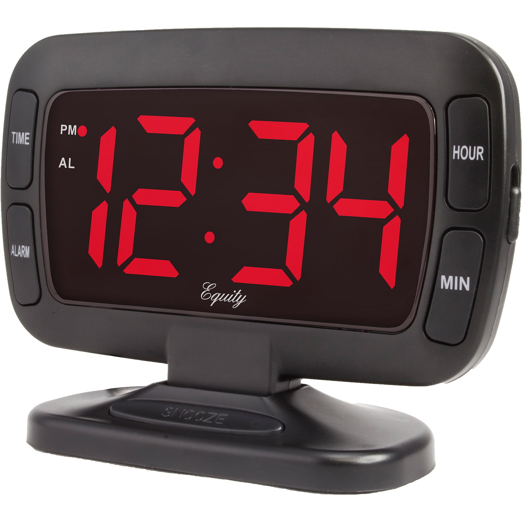 Equity Tilt LED Alarm Clock, Black eBay