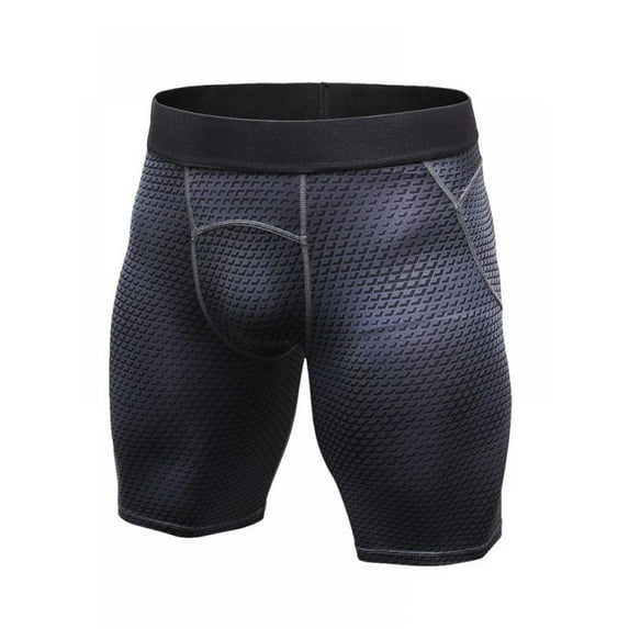 Prettyui Men's Compression Shorts Quick Dry Sports Tight Shorts Soft Running Pants for Workouts, Training, Gym