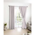 thumbnail image 6 of Pink Botanical Blackout Curtains Light Blocking Print Window Curtains, Modern Farmhouse Striped Thermal Insulated Window Drapes for Living Room Kitchen Cafe (2 Panels, 104"W x 63"L), 6 of 7