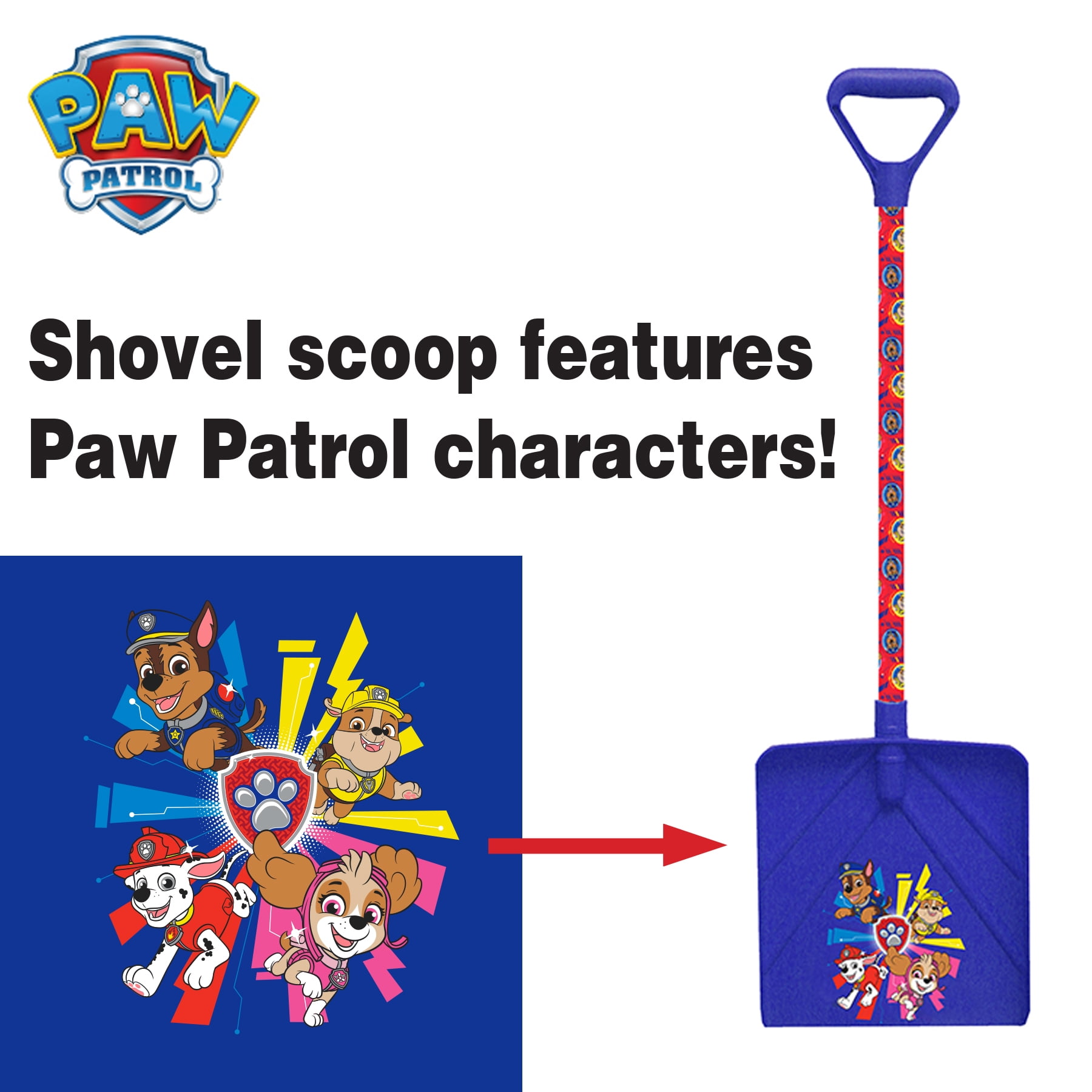 Paw patrol snow deals shovel