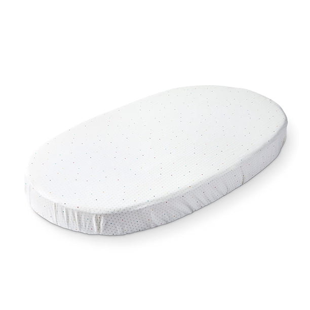 Sábana bajera ajustable Stokke Sleepi de Pehr Rainbow Dot, 100% algodón