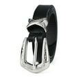thumbnail image 6 of RISANTRY Women's Western Leather Belt, Black Skinny Cowgirl Belt for Pants and Jeans, 6 of 6