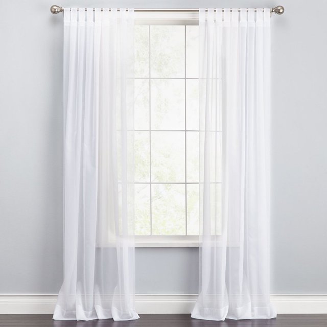 HAOAN BH Studio Sheer Voile Tab-Top Panel