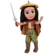 Disney Raya and the Last Dragon 14 inch Raya Warrior Doll with 11 points of articulation includes removable cape, hat and sword