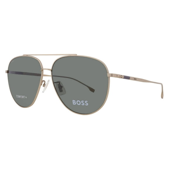 Hugo Boss Green Pilot Men's Sunglasses BOSS 1296/F/S 0AOZ/QT 63