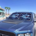 thumbnail image 2 of Binienty Foldable Sun Visor For Car Windshield Shark Lightning Sun Blocker Car Window Sunshade for Most Sedan Truck SUV Auto Interior Protector 2 Pack, 2 of 8