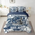 thumbnail image 2 of Erosebridal American Football 7 Pieces Comforter Sets Dallas Bedding Set for All Season Full Size Gifts for Football Fans Football City Bed in a Bag with Comforter, 2 of 5