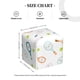 thumbnail image 4 of Fotbe Cute Tennis Rackets Porta Pañuelos Decorativo de Cuero, Caja Cuadrada Moderna para Pañuelos Faciales, Organizador y Dispensador 5x5x5'', 4 of 7