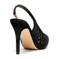 thumbnail image 4 of Zapatos DREAM PAIRS Tacones Plataforma Abiertos Negro Gamuza Talle 8.5, 4 of 6