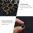 thumbnail image 4 of 1set 40Pcs 2 Colors Bronze & Silver Key Charms Vintage Key String Pendants for House Warming Party Favor Key Charms Set for Gift Metal Ornaments for Candle Jars, 4 of 7