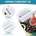 thumbnail image 5 of 40 oz Stainless Steel Tumbler Vacuum Insulated Leak Proof Stainless Steel Coffee Cup Water Bottles Two Beautiful Cranes, 5 of 9