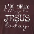 thumbnail image 6 of Wild Bobby I'm Only Talking to Jesus Today Inspirational/Christian Men Premium Tri Blend Tee, Cardinal, Small, 6 of 6