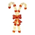 thumbnail image 3 of Yescom Christmas Pre-lit LED Candy Cane Lights Red Bowknot with Metal Frame for Outdoor Indoor Yard Garden Porch Holiday Displays, 3 of 9