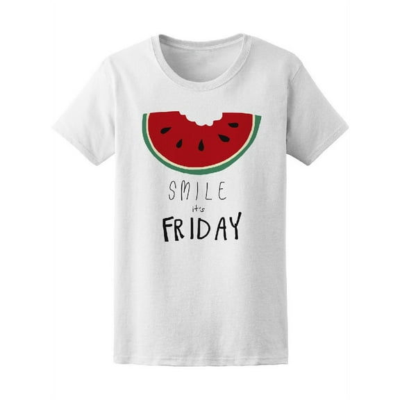 Smile Friday & Watermelon T-Shirt Women -Image by Shutterstock, Female Medium