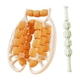 thumbnail image 2 of 29 ruedas Fascia muscular relajante relajante rodillo de masaje para el golf para las piernas del brazo del codo naranja, 2 of 8