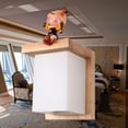thumbnail image 2 of RHAFAYRE Lámpara de pared LED para interiores sin luz Lámpara de pared interior creativa Lámpara de madera LED Iluminación de pared arriba y abajo para dormitorio infantil Escaleras Pasillo Blanco cálido oso de fresa Electrónica, 2 of 4