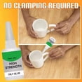 thumbnail image 3 of 2pcs High Strength Oily Glue Universal Super Glue - Mighty Instant Glue for Resin Ceramic Metal Glass Plastic Wood Jade Quick Repair, 3 of 8