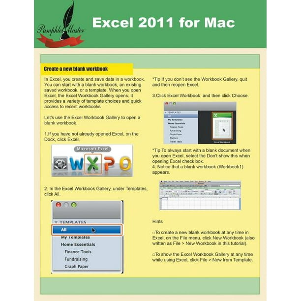 Excel 11 For Mac Paperback Walmart Com Walmart Com
