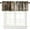 Brown Grey, variant on Brown Grey Valance Curtain Abstract Color Block Art Rod Pocket Valance Window Treatments 1 Panel Short Curtains for Kitchen Farmhouse Living Room Bathroom Bedroom 54 x 18 in