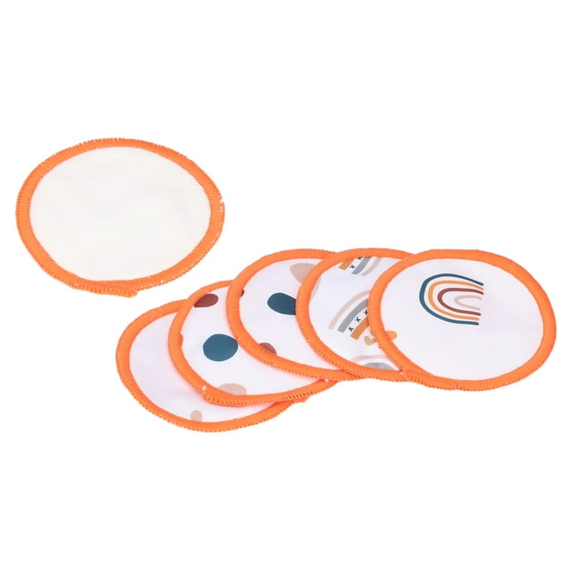 Almohadillas para pezones de lactancia ANGGREK 6 Almohadillas lavables con Bolsa de lavado