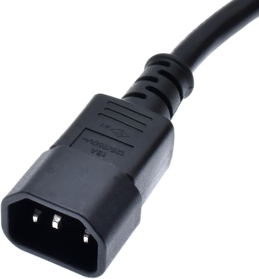C14 to SAF-D-Grid T-Latch Power Cord, SAF-D-Grid T-Latch Plug to IEC 320 C14 Power Cable SJT 16AWG,10ft/3m (C14 to Saf-D-Grid)