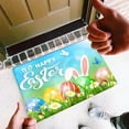 thumbnail image 5 of Vikakiooze Easter Day Door Mat - Front Door Mat - Bath Rug Super Absorbent Quick Dry - Rubber Backing Non Slip Washable Bathroom Floor Mats -Green 16x24 IN, 5 of 8