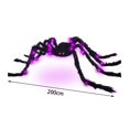 thumbnail image 3 of Giant Light Up Spider Outdoor Halloween Decoration with LED Lights, Large Horror Spider for Front Yard Lawn Garden Porch Party, Spooky Glowing Props Ghost House (1PC, 79 Inch), 3 of 7