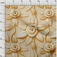 thumbnail image 3 of oneOone Polyester Spandex Light Yellow Fabric Florals Craft Projects Decor Fabric Printed By The Yard 56 Inch Wide, 3 of 4