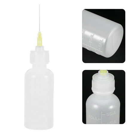 Toyvian 5Pcs Plastic Squeeze Bottles with Needle Tips for Accurate Glue Dispensing